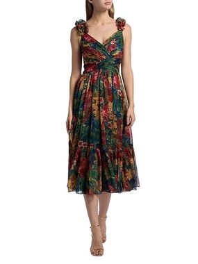 theia leona petal midi dress Theia | Dresses | Theia Leona Petal Midi Dress Pink Floral